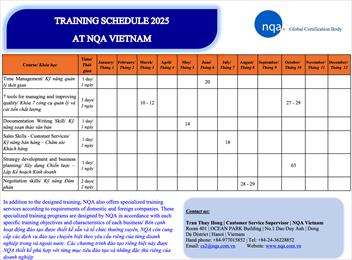 ĐÀO TẠO ISO 2025 TẠI HÀ NỘI NQA VIỆT NAM